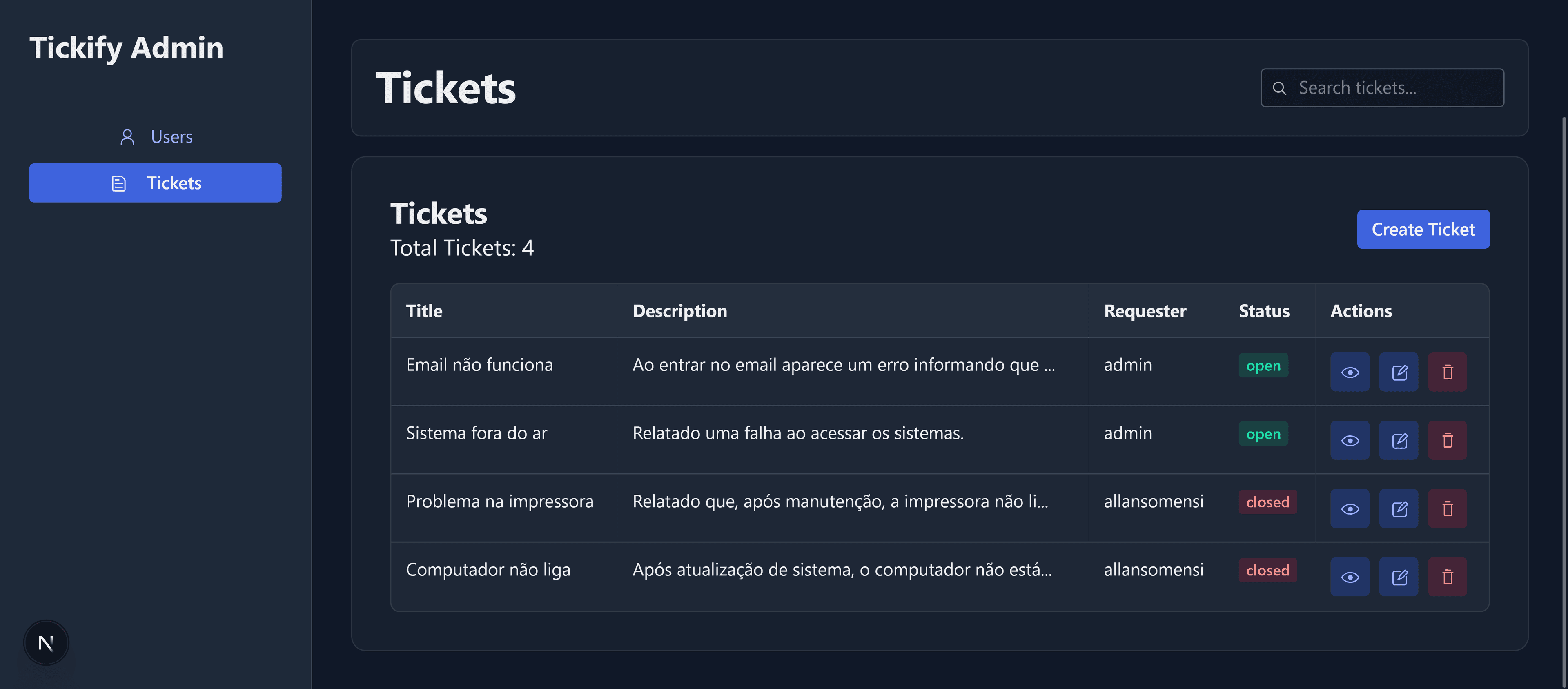 Tickify Web